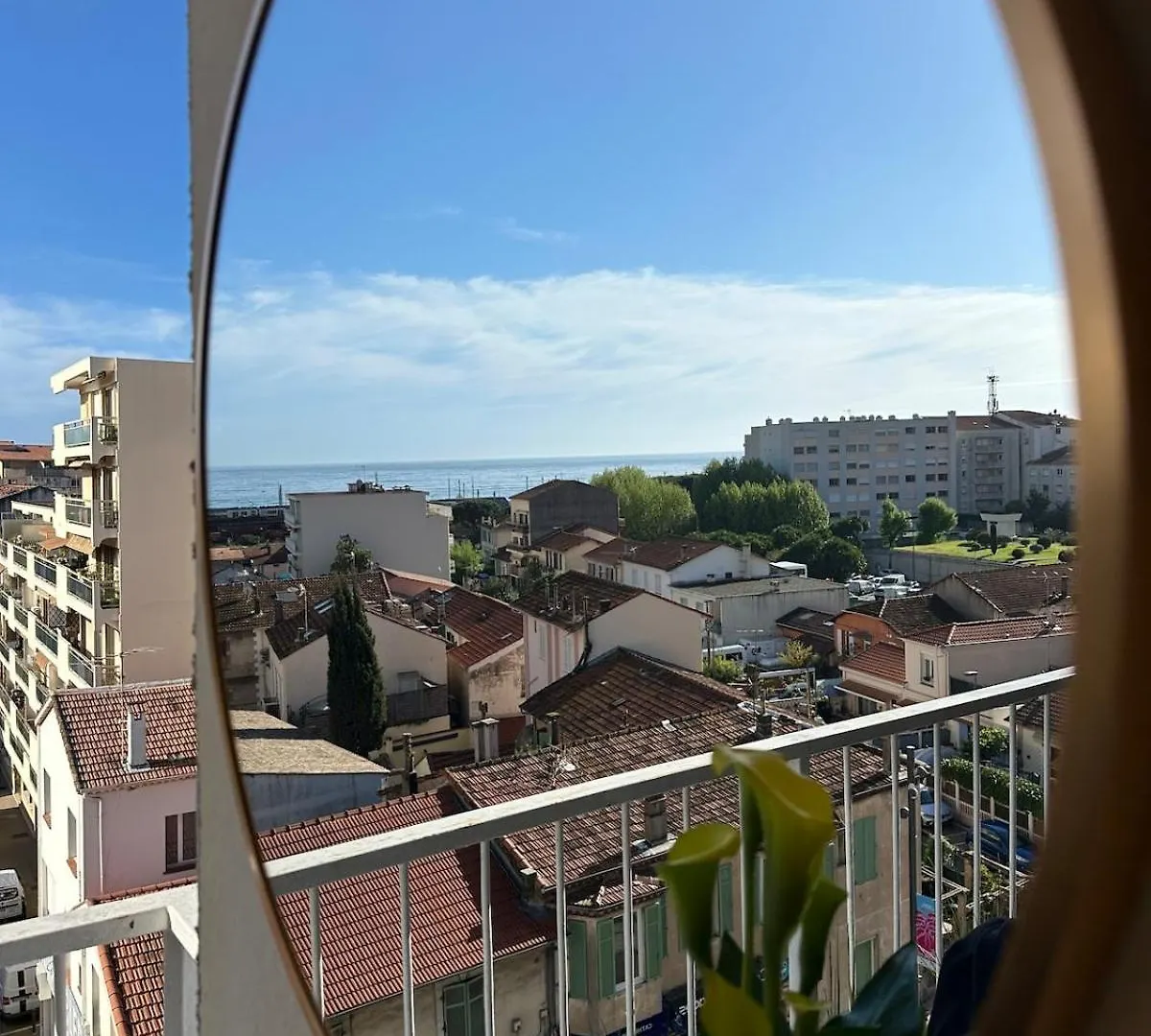 Shiny Sea View Flat Vue Merterrace In Cannes